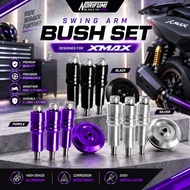 NORIFUMI Swing Arm Bush Kit Set Yamaha XMAX 250 XMAX300 CNC Aluminium Swingarm Bush Kit