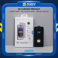 Kính Cường Lực Chống Trộm Kuzoom Full Viền Cho Điện Thoại iPhone 17 Pro Max 16 15 14 13 12 11