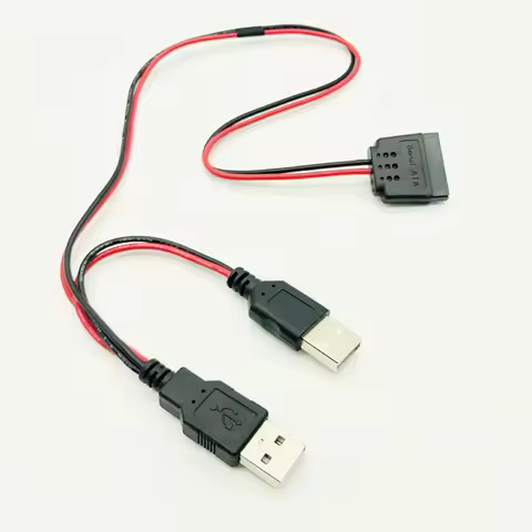 SATA to USB Power Cable HDD USB Adapter 40cm USB 5V Male To 15Pin SATA Female USB Port Power Supply 