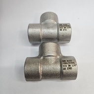 Tee Stainless 304 class 3000 NPT 1 1 1/2" inch