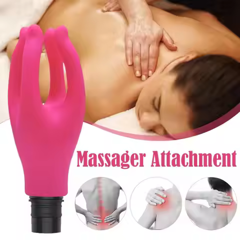 3Sizes Fascia Massager Head Massage Gun Heads With Material Fingers Water 4 Artificial Silicone Head