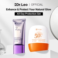 Dr.Leo All-Day Protection Set Multi-Effect Isolation Cream Face Primer Moisturize +Ultra Light Sunsc