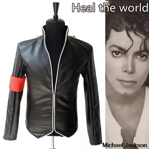 Dress Up Michael Jackson Heal the World Punk Military Jacket Outwear Collection