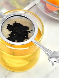 1入創意不銹鋼小茶過濾器茶隔茶壺濾網,適用於泡茶