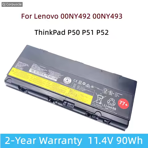 Original 00NY492 Laptop Battery For Lenovo ThinkPad P50 P51 P52 00NY493 0NY490 00NY491 SB10H45077 SB