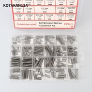 KOTAKAN13A 300PCS/box Compression Spring Assortment Kit, 304 Stainless Steel DIY Tools Small Springs