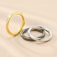 cincin emas 916 original cincin emas cincin 916 Fashionable Hand Jewelry Stainless Steel Ring Female