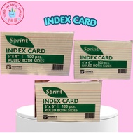 INDEX CARD WHITE 5X8'', 4X6'' & 3X5'' 100PIECES PER PACK