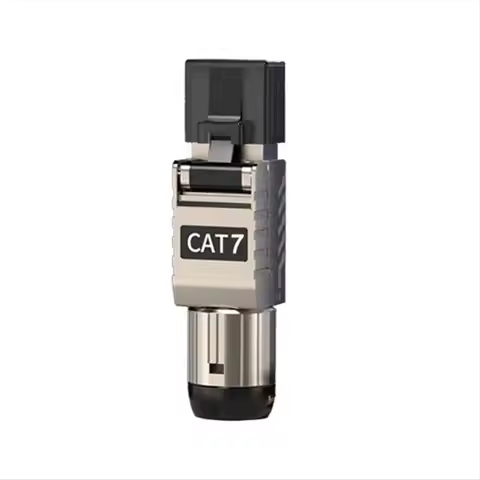 DT59 1Pcs RJ45 Cat7 Ethernet Cable Connectors RJ45 Metal Tool Free Easy Termination Plug 2000MHz 40G