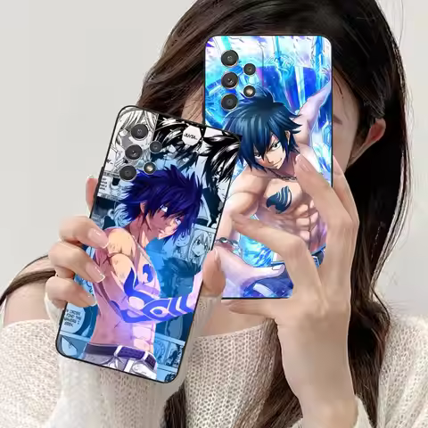Fairy Tail Gray Phone Case for Samsung Galaxy M55 54 42 35 34 33 32 23 22 15 14 13 12 F55 5G Soft TP