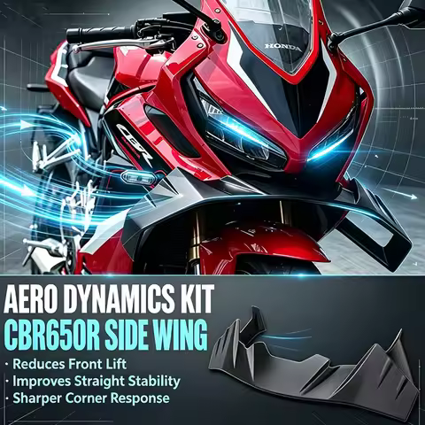 CBR650R Motorcycle Fairing Fixed Wing Injection Winglet Spoiler for Honda CBR650R CBR 650R 2019-2026