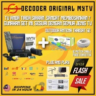 MYFREEVIEW CHANNEL DEKODER MYTV + THAISAT DIY 5E DIGITAL ANTENNA FOR MYTV/DIGITAL TV CHANNEL WITH 10