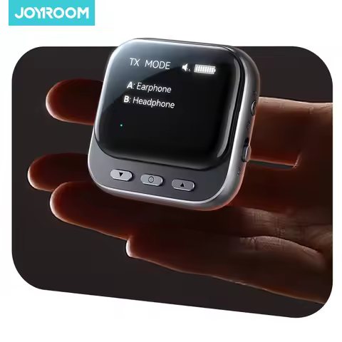 Joyroom Bluetooth 5.4 Receiver Transmitter 2-IN-1 AUX Car Bluetooth Adapter With LED Display TX/RX D