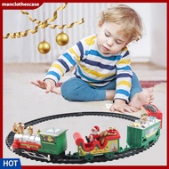 manclothescase 13-piece Train Set Retro Christmas Electric Train Set Perfect Holiday Gift for Boys and Girls Mini Railway Tracks Toy with Vintage Style Ideal Christmas for Toddlers