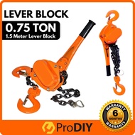 0.75 Ton x 1.5m Lever Block Chain Hoist Hand Operated Lever block Manual Chain Hoist