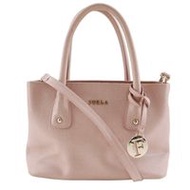 Pre-owned Furla 2-way shoulder bag, made in Italy from leather. Pink. Can be worn crossbody, by hand