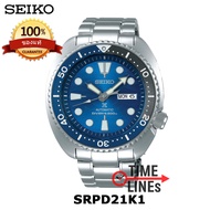 SEIKO Prospex รุ่น SRPD21K1  Save the ocean series ประกันศูนย์ Seiko Thailand 1 ปี เต่า turtle TURTLE