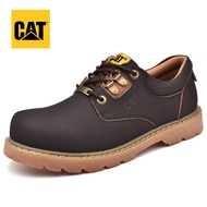 รองเท้าผู้ชายอย่างเป็นทางการของ Caterpillar Soft Toe รองเท้าหนังไมโครไฟเบอร์พิเศษรองเท้าหนังแมว