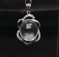 寶麗金珠寶-天然水沫子白鋼墜