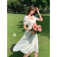 Summer civil wedding elegant white dress for woman formal beach outfit graduation dress wedding dres