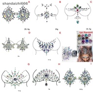 [shandaizhi666] Fake Tattoo Stickers Chest Jewels Crystal Face Deco Diamond Acrylic Rhinestone [PH]