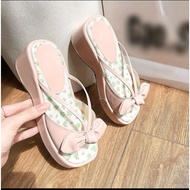 (Skinny feet go down in size, full right size, big to increase size) 6cm High Bread Sandals with Flo