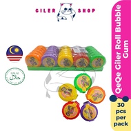 Giler Roll Bubble Gum QeQe 30pcs per pack Bubble Gum Mixed Fruit Flavour & Jomei Monster Roll