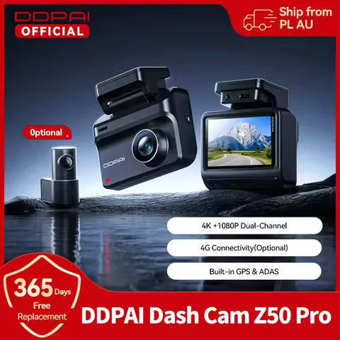 2025 New DDPAI Dash Cam Z50 Pro 4K Car Camera Night Vision 5GHz Wi-Fi GPS ADAS 24H Parking Monitor S