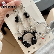 ORIENRI Headphone Charms, Bag Decoration Y2K Music Headphone Bag Charms, Hanging Backpack Pendant