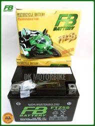 FB Battery FTZ5S / 12 Volt / 3.5 Ah. / แบตเตอรี่สำหรับรถมอเตอร์ไซด์ / แบตเตอรี่แบบแห้ง / แบตใหม่มือหนึ่ง / แบตใหม่ 100%