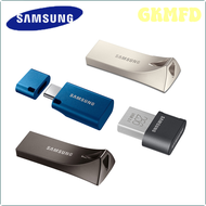 GKMFD SAMSUNG Bar/fit/Plus USB 3.1แฟลชไดร์ฟ256GB 128GB 64GB USB3.1ไดร์ฟปากกาโลหะ USB Type-C หน่วยความจำอุปกรณ์จัดเก็บ U Disk NDJHN