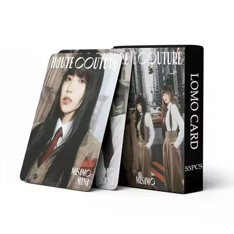 55Pcs in Stock TWICE MISAMO HAUTE COUTURE MINA MOMO SANA Celebrity Fan Collection Card Postcard Phot