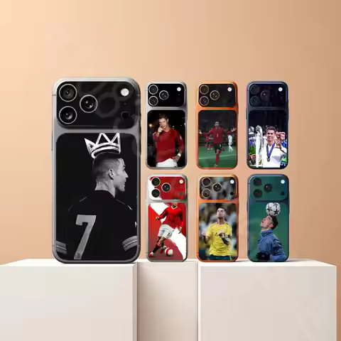 Football R-RoNalDo-ES CR7 For iPhone 17Pro or 17ProMax Battry Back Cover with Camera Decal Skin Rear