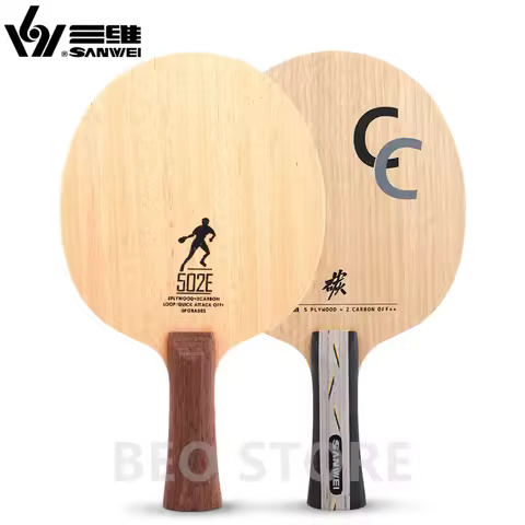 SANWEI CC 502E 5 Ply wood+2 Carbon OFF++ training Original SANWEI Table Tennis Blade Ping Pong Racke