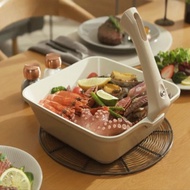 MONACOOK卡卡方鍋 l 專利雙向把手 陶瓷不沾可拆鍋具 單鍋組-三色