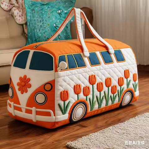 2026 New Model Hippie Journey Quilted Duffle Bag