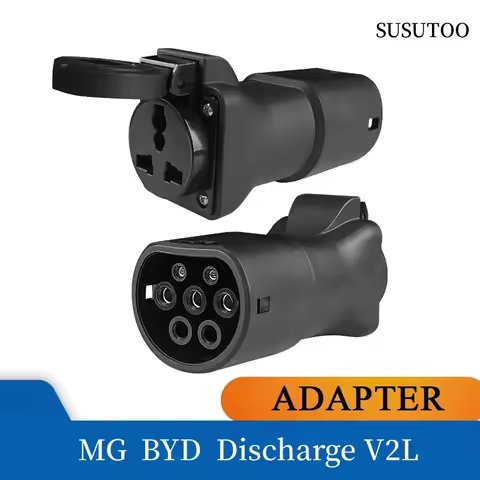 Type2 V2L Discharger Adapter Vehicle Fit for Geely EX5 Jaecoo7 Ebro Omoda 9 ZEEKR MG4 MG5 BYD DOLPHI