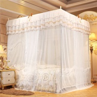 Encrypted Folding Anti-mosquito Net Yarn Bold Bracket Three-Open Door Fully Enclosed Princess Floor-