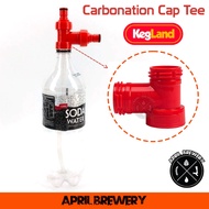 KL14830 PCO1881 Carbonation Cap Tee Adapter สามทางพลาสติก สำหรับ คาร์โบเนชั่นแคป ทำเบียร์ ทำโซดา KL1