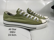 A10รองเท้าผ้าใบสีเขียว(มือสอง)