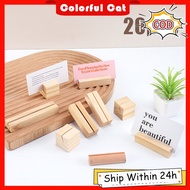 20Pcs Wooden Name Card Photo Holder Place Card Holder Table Number Holders