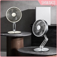 [Shiwaki3] USB Desk Fan Alloy Small Rotating Quiet Table Fan for Dorm Travel Desktop