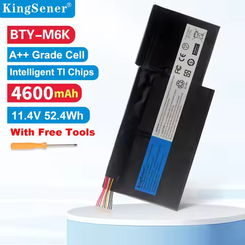 KingSener BTY-M6K Laptop Battery for MSI MS-17B4 MS-16K3 GF63 Thin 8RD 8RC GF75 Thin 3RD 8RC 9SC GF6