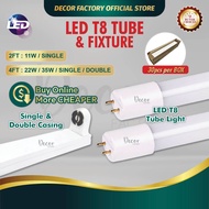 LED T8 LED Tube 2 Feet 4 Feet 11W 22W 35W Bright Lamp LED T8 Casing Fitting T8 LED Tube LED Casing K