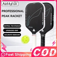 Professional Pickleball Paddle Set With 2 Rackets + 4 Pickleballs And Bag USAPA Carbon Fiber Paddle