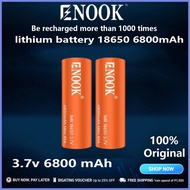 ♞ ▼ ▧ Enook Original lithium battery 18650 Real Capacity Batteries 6800mAh 45A 3.7v Rechargeable ba