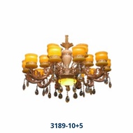 lampu gantung kristal chandelier 3189-10+5