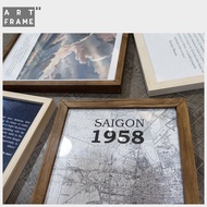 A3 photo frame, natural wood glass frame, certificate frame, interior decoration. souvenir.