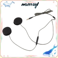 MURRAY ​​Motorcycle Helmet Audio​​, ​​Universal Motorcycle Audio for Outdoor Sports​​ ​​3.5mm Wired 