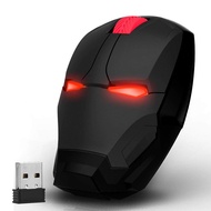 Iron Man Mouse Wireless 2.4G Portable Mobile Computer Click Silent Mouse Optical Mice with USB Recei